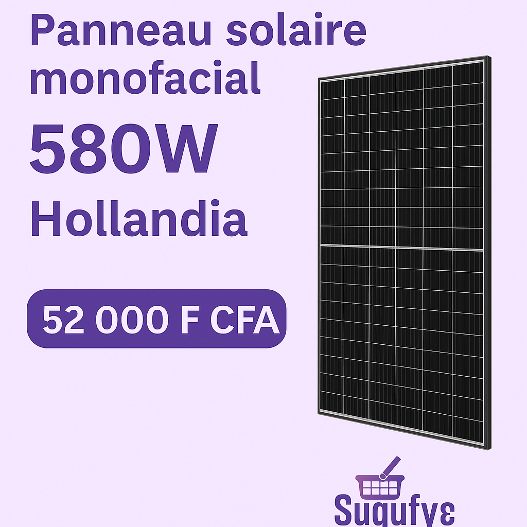 Panneaux solaires – 250W à 650W – Monoface & Bifacial | Livraison gratuite Bamako | Sugufyɛ.com