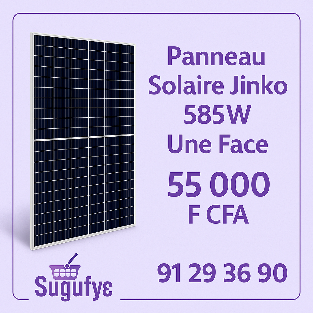 Panneaux solaires – 250W à 650W – Monoface & Bifacial | Livraison gratuite Bamako | Sugufyɛ.com