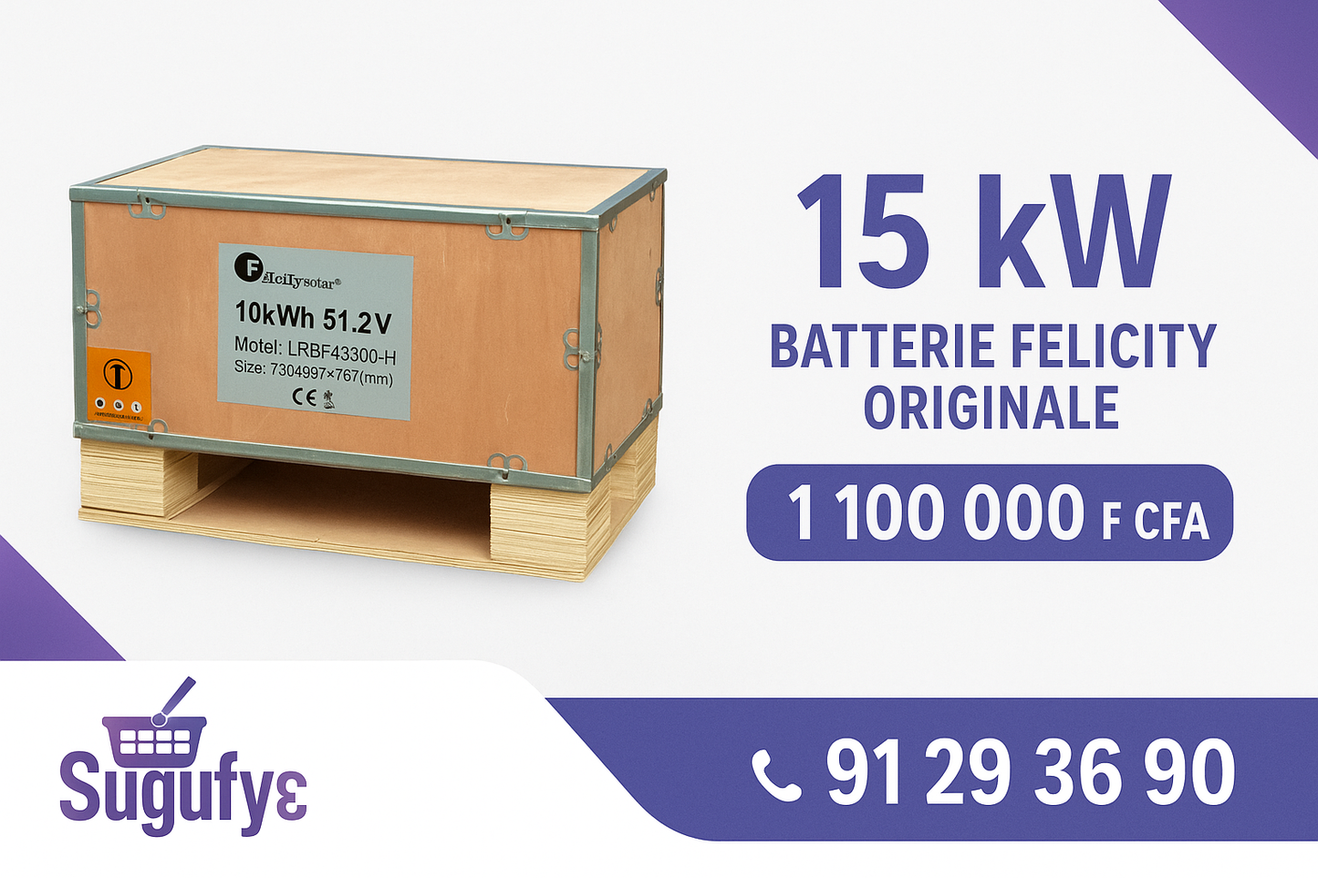 🔋 Batteries solaires Felicity LiFePO4 – Haute capacité & longue durée