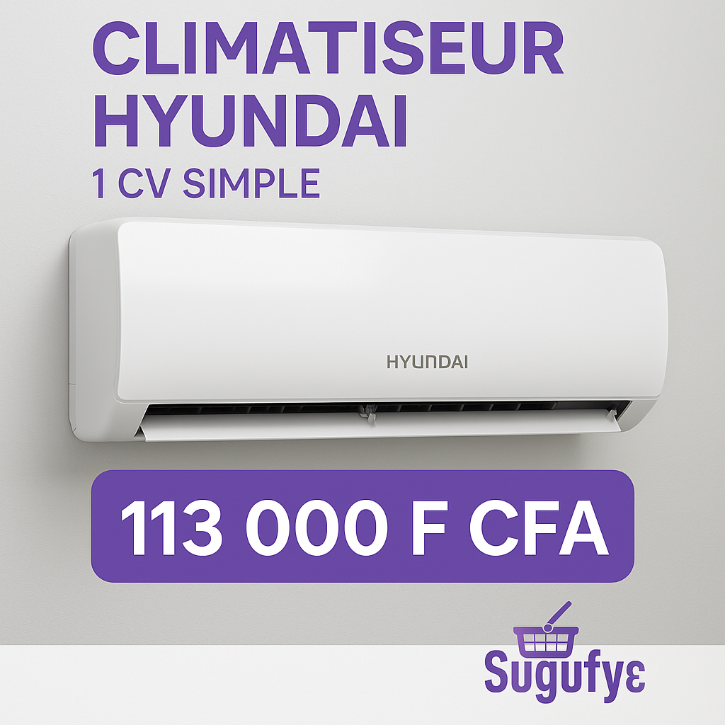 ❄️ Climatiseur mural Hyundai 1 CV (Simple Split) — Modèle HYNAF-09RC0410