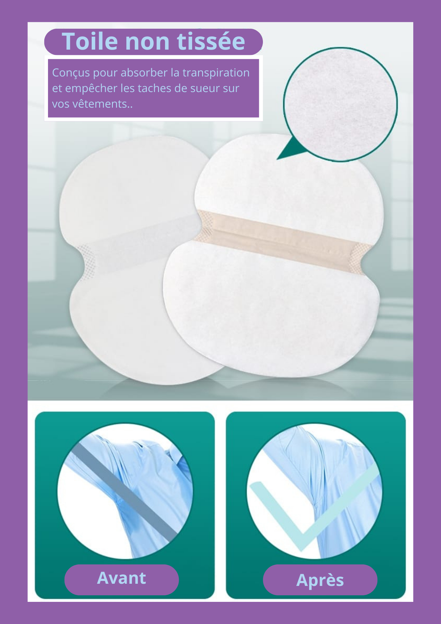 Pack anti transpiration
