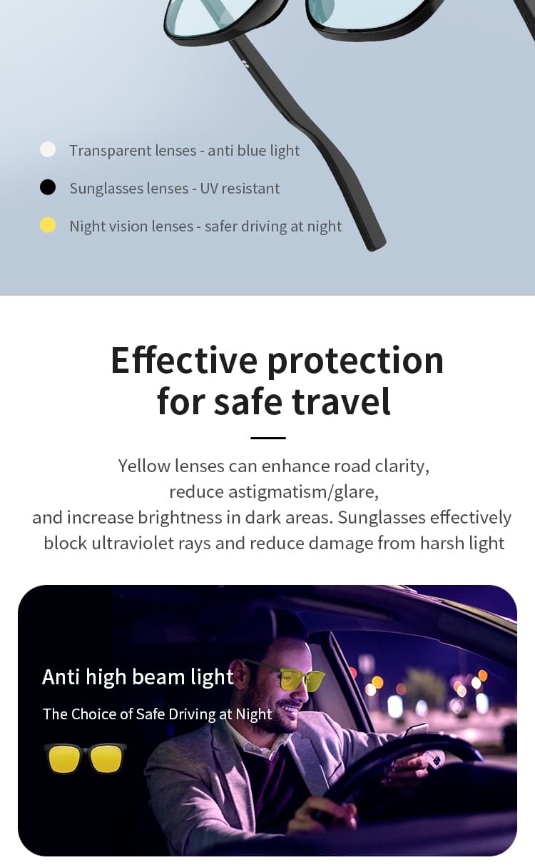 Lunettes Intelligentes Bluetooth G05-T3 – Élégance & Technologie au Quotidien