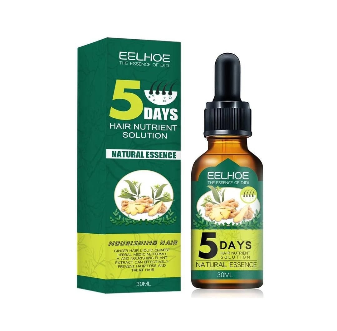 Huile Essentielle de Gingembre – Croissance & Fortification des Cheveux et de la Barbe