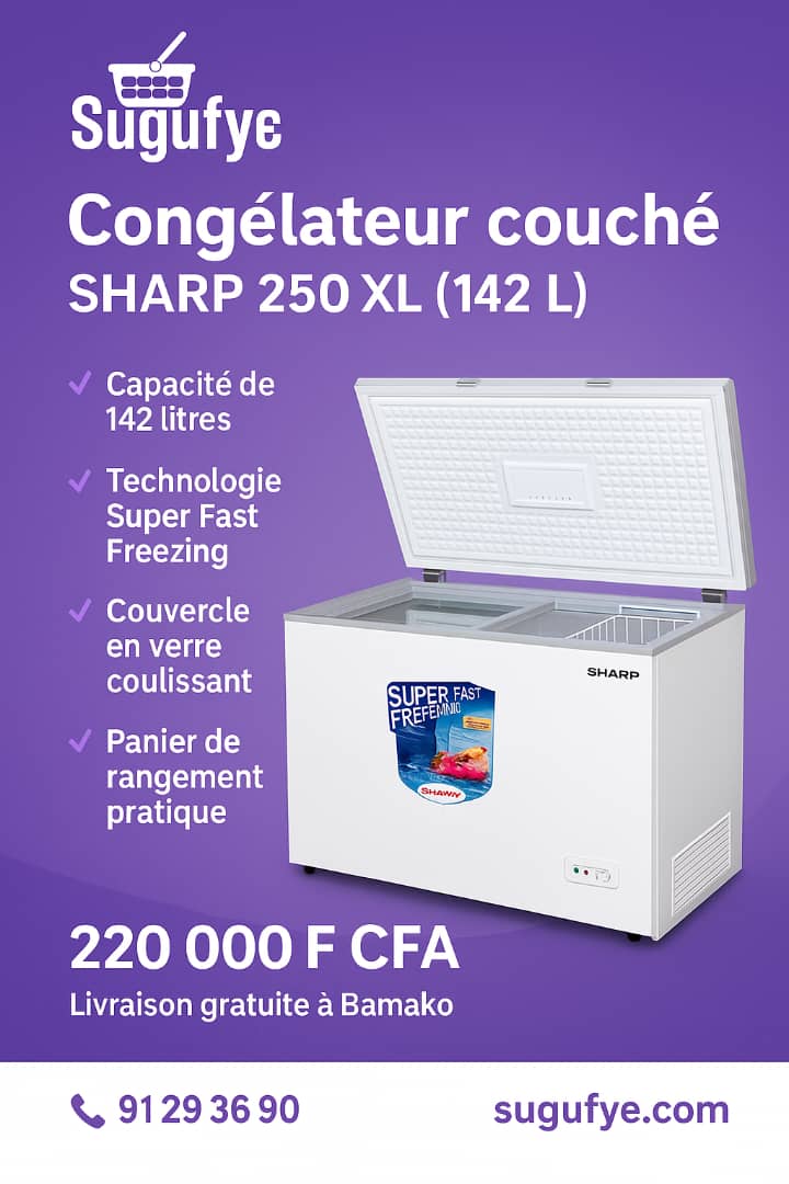 Congélateur couché Sharp 250 XL (142 L)