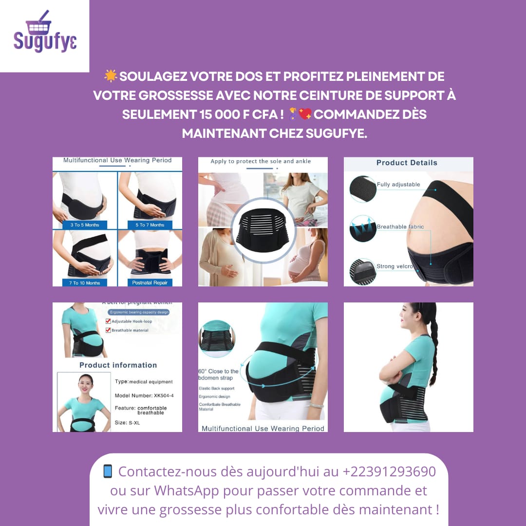 Ceinture de Grossesse et Post-Partum – Soutien Multifonction