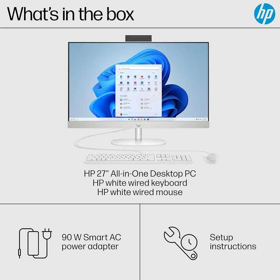 HP Tout-en-Un 27" – Puissance, espace et élégance réunis