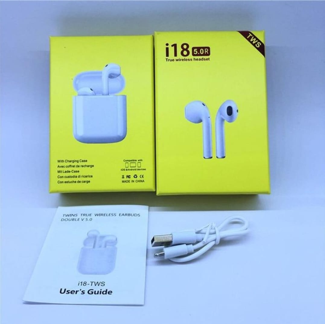 Écouteurs Sans Fil i18 TWS – Bluetooth 5.0