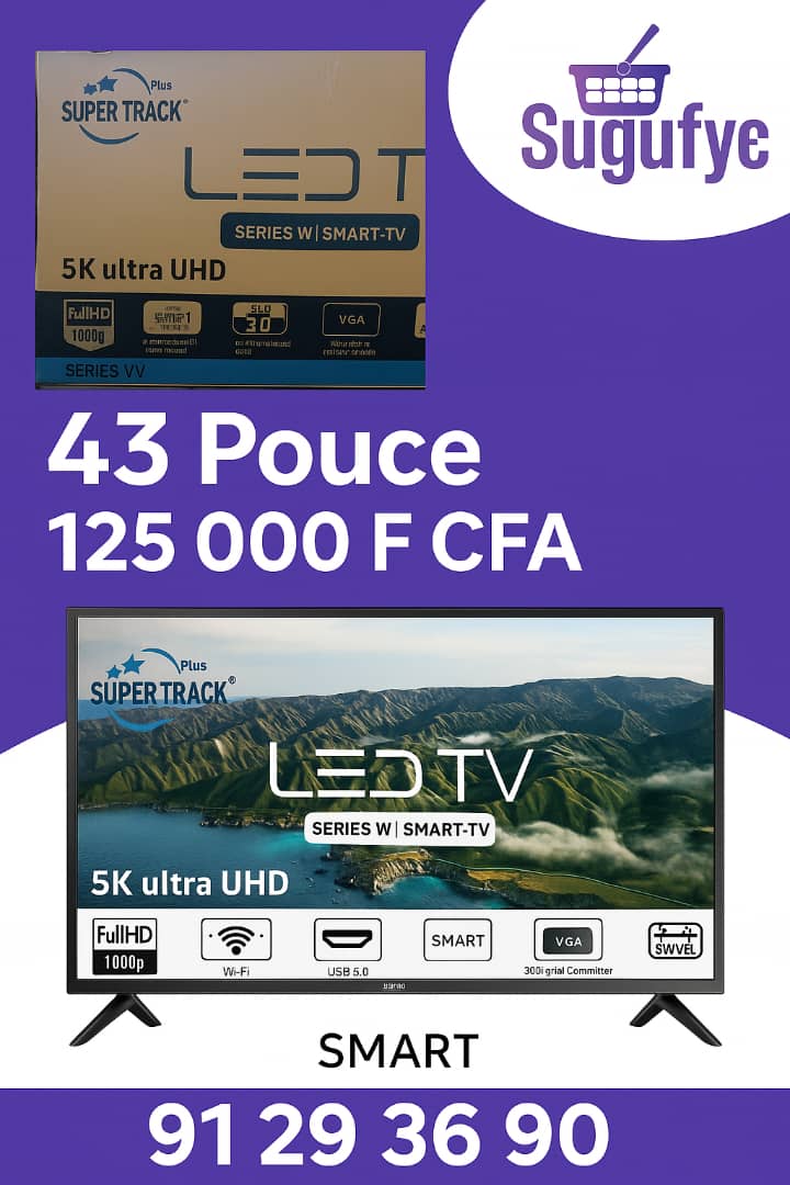 📺 TV Super Track 43 pouces Smart TV