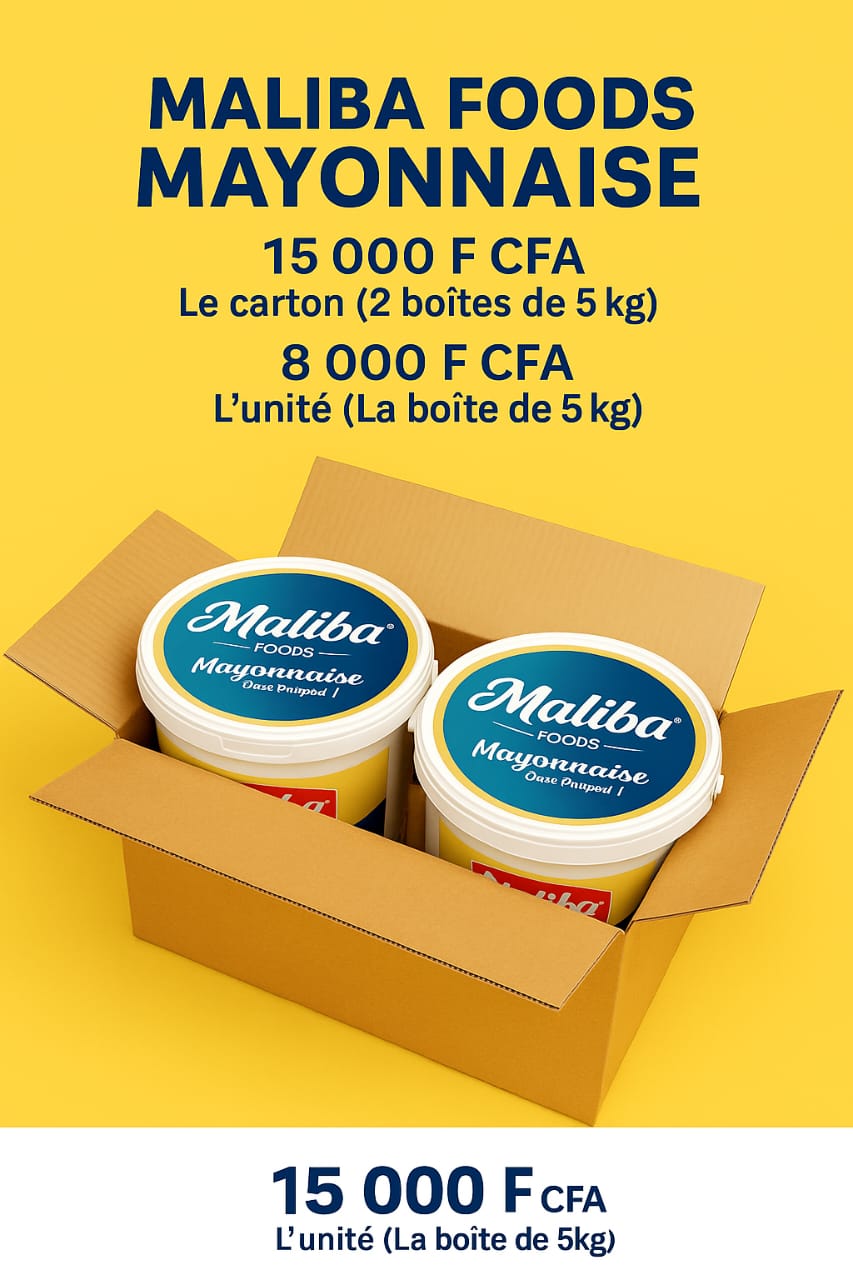 Mayonnaise Maliba Foods – Seau 5 kg