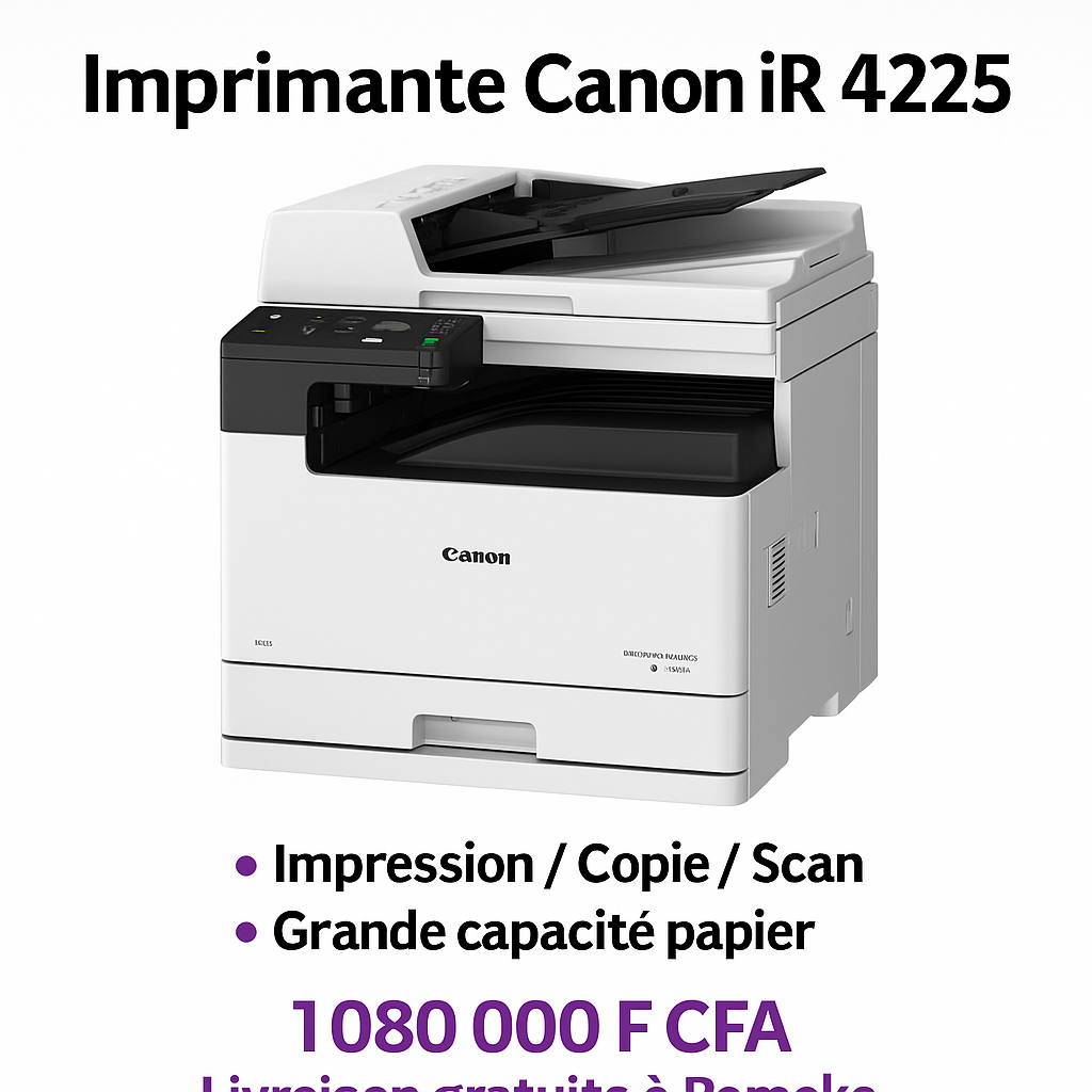 🖨️ Imprimante Canon iR 2425 - Multifonction Professionnelle