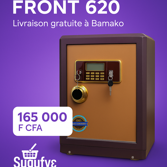 🛡️ Coffre-fort FRONT 620 – 60 Kg