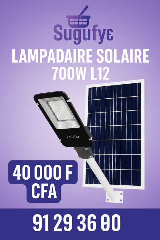 🌞 Lampadaires solaires intelligents HEPU – Éclairage autonome et puissant
