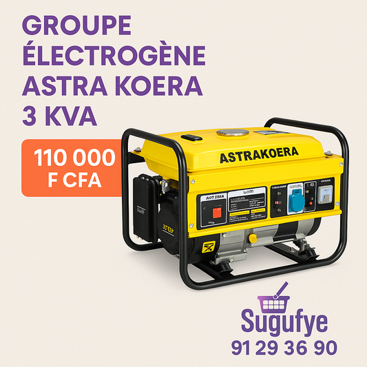 ⚡ Groupe électrogène Astra Koera 3.5 KVA
