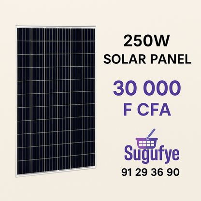 Panneaux solaires – 250W à 650W – Monoface & Bifacial | Livraison gratuite Bamako | Sugufyɛ.com