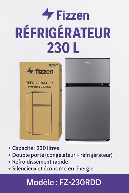 Réfrigérateur Fizzen 230 L – Modèle FZ-230RDD