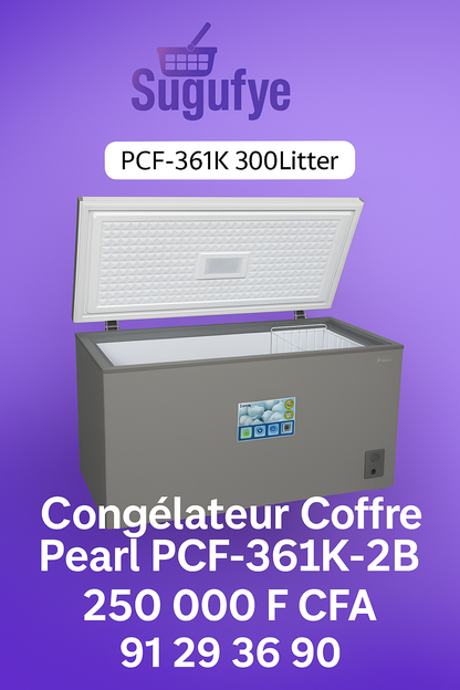 🧊 Congélateur couché Pearl PCF-361K-2B — 300 L