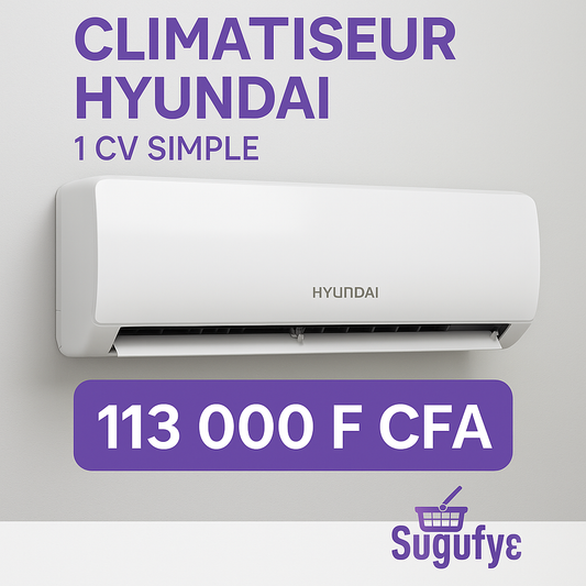 ❄️ Climatiseur mural Hyundai 1 CV (Simple Split) — Modèle HYNAF-09RC0410