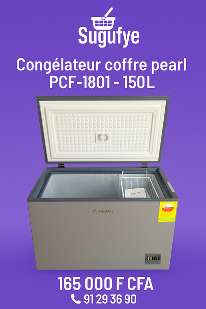 🧊 Congélateur couché Pearl PCF-1801 — 150 L