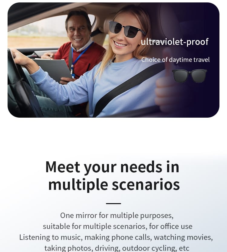 Lunettes Intelligentes Bluetooth G05-T3 – Élégance & Technologie au Quotidien