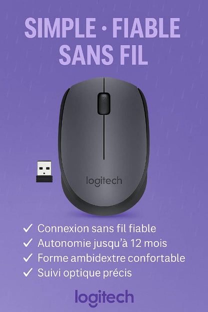 Souris Sans Fil Logitech M170/M171 – Connexion Fiable, Performance Sans Fil