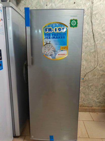 Congélateur vertical SHARP FR-195TGL-HS2 — X-tra Big & Fast Freezer — 325 000 F CFA — Livraison gratuite Bamako | Sugufyɛ.com
