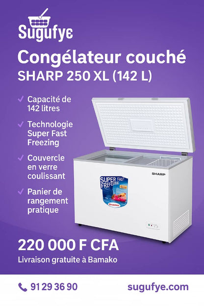 Congélateur couché Sharp 250 XL (142 L)