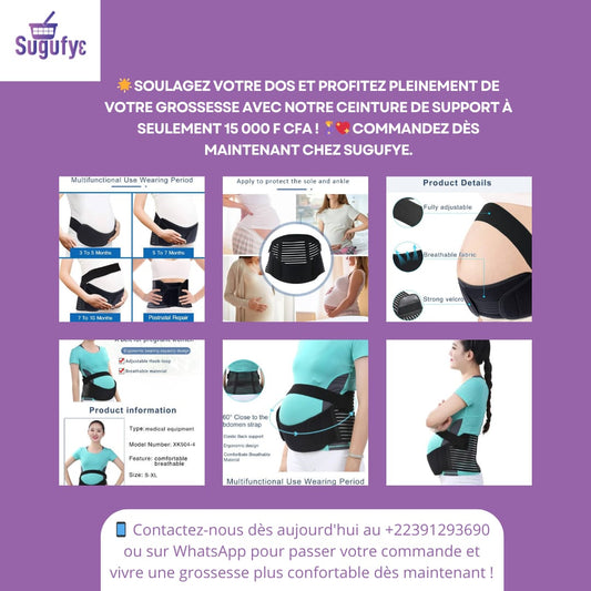 Ceinture de Grossesse et Post-Partum – Soutien Multifonction
