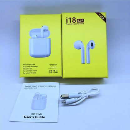 Écouteurs Sans Fil i18 TWS – Bluetooth 5.0