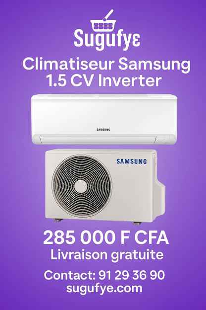 🌬️ Climatiseur Samsung 1.5 CV Inverter – Puissance, Silence & Économie
