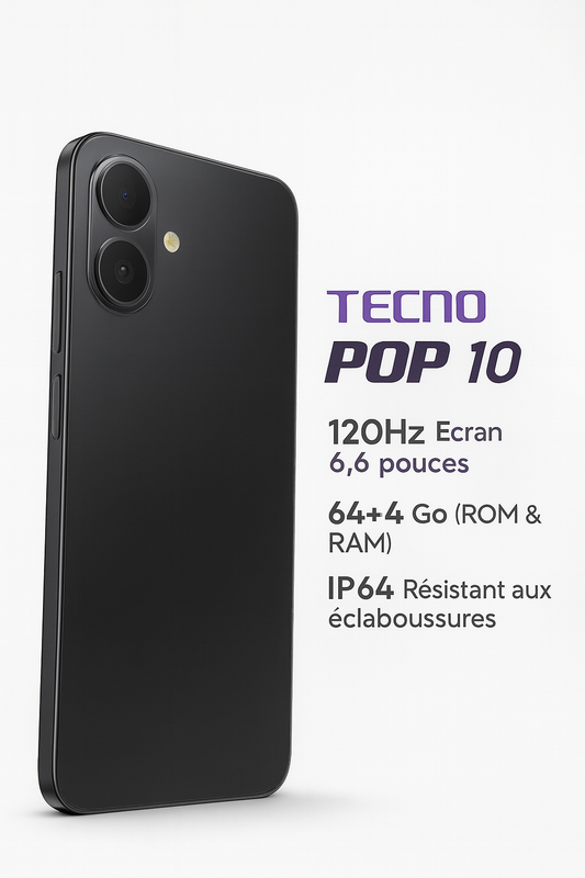Tecno Pop 10 - 128 Go | 6 Go RAM